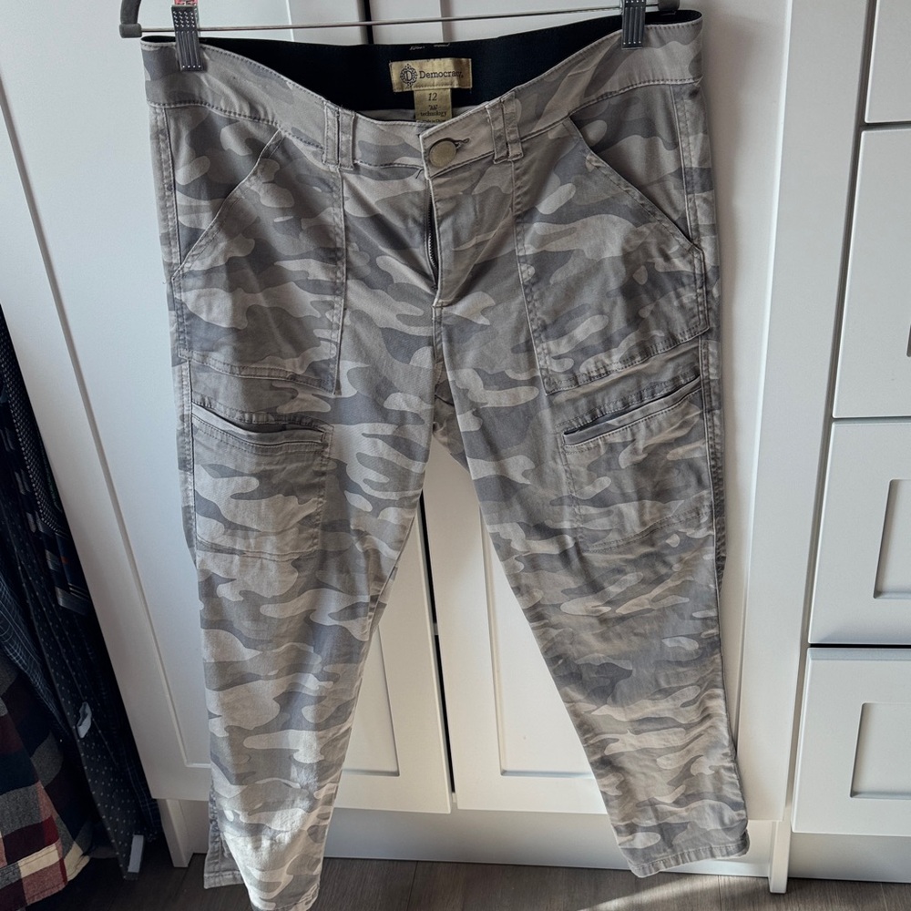 Democracy Gray Camouflage Cargo Pants